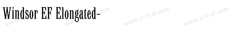 Windsor EF Elongated字体转换